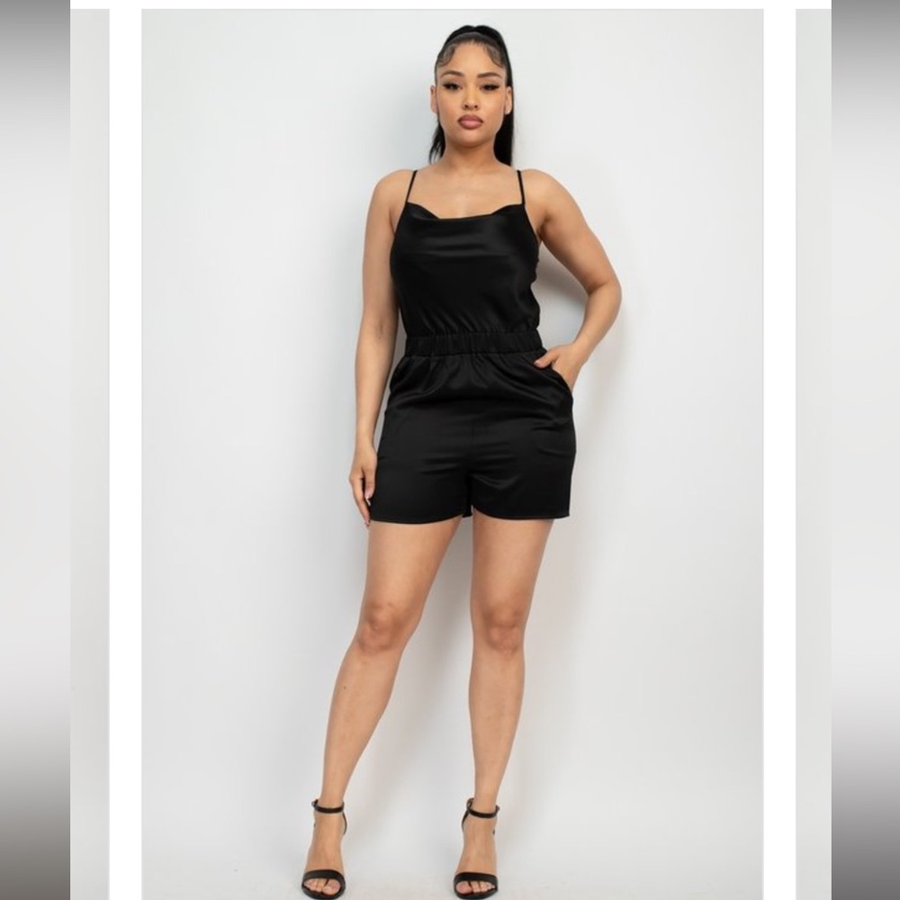 Satin romper